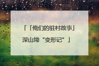 「俺们的驻村故事」深山坳“变形记”