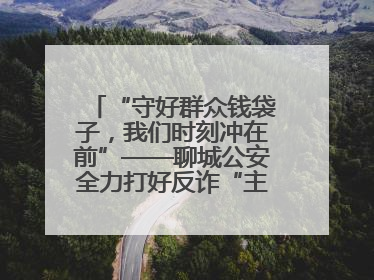 “守好群众钱袋子，我们时刻冲在前”——聊城公安全力打好反诈“主动仗”