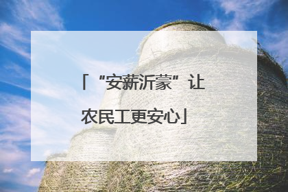 “安薪沂蒙”让农民工更安心