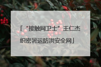 “接触网卫士”王仁杰织密暑运防洪安全网