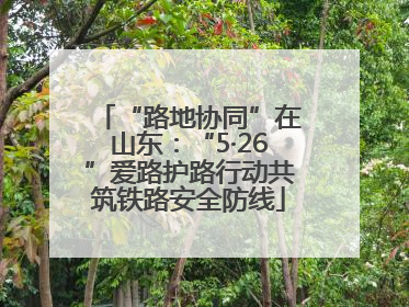 “路地协同”在山东：“5·26”爱路护路行动共筑铁路安全防线