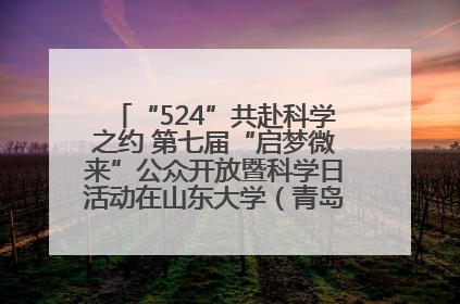 “524”共赴科学之约 第七届“启梦微来”公众开放暨科学日活动在山东大学（青岛）成功举办