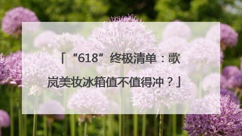 “618”终极清单：歌岚美妆冰箱值不值得冲？