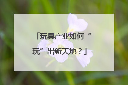 玩具产业如何“玩”出新天地？