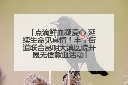 点滴鲜血凝爱心 延续生命见真情！丰宁街道联合昆明大滇医院开展无偿献血活动
