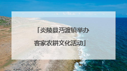 炎陵县沔渡镇举办客家农耕文化活动