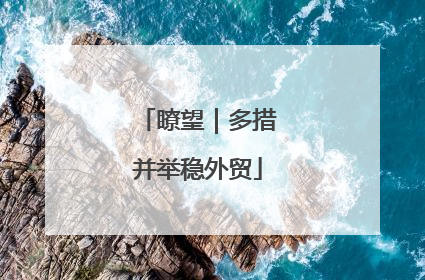 瞭望｜多措并举稳外贸