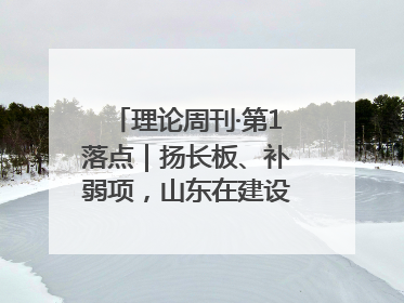 理论周刊·第1落点｜扬长板、补弱项，山东在建设现代化产业体系上“大有可为”