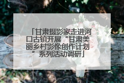 甘肃摄影家走进河口古镇开展“甘肃美丽乡村影像创作计划”系列活动调研