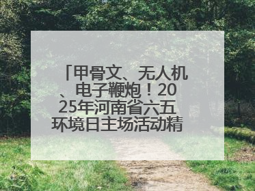 甲骨文、无人机、电子鞭炮！2025年河南省六五环境日主场活动精彩纷呈