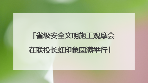 省级安全文明施工观摩会在联投长虹印象圆满举行