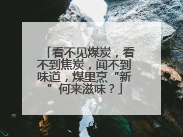 看不见煤炭，看不到焦炭，闻不到味道，煤里烹“新”何来滋味？