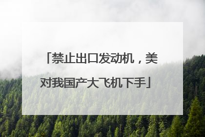 禁止出口发动机，美对我国产大飞机下手