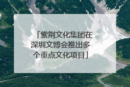 紫荆文化集团在深圳文博会推出多个重点文化项目