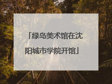 绿岛美术馆在沈阳城市学院开馆