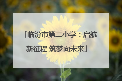 临汾市第二小学：启航新征程 筑梦向未来