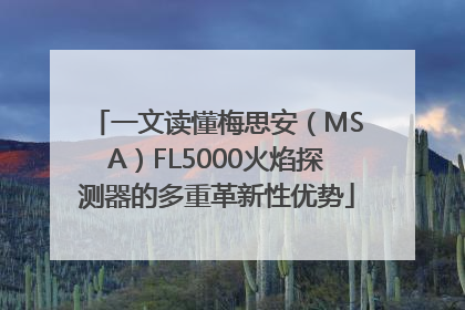 一文读懂梅思安（MSA）FL5000火焰探测器的多重革新性优势