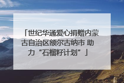 世纪华通爱心捐赠内蒙古自治区额尔古纳市 助力“石榴籽计划”