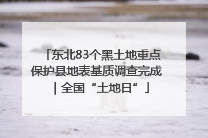 东北83个黑土地重点保护县地表基质调查完成｜全国“土地日”