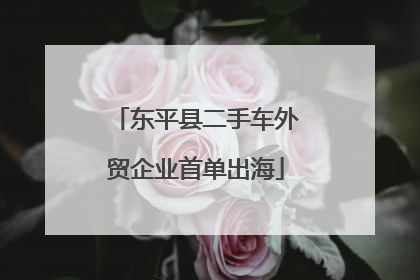 东平县二手车外贸企业首单出海