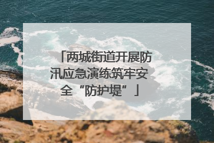 两城街道开展防汛应急演练筑牢安全“防护堤”