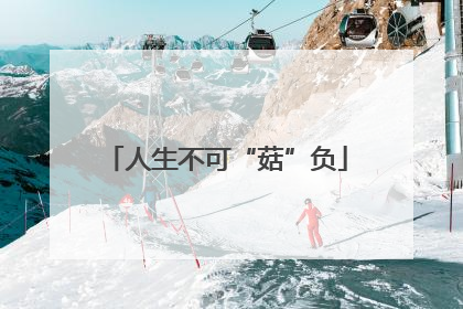 人生不可“菇”负