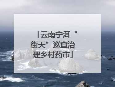 云南宁洱“街天”巡查治理乡村药市