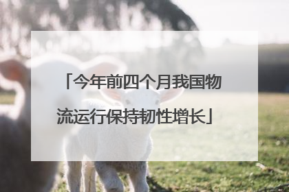今年前四个月我国物流运行保持韧性增长