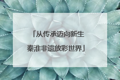 从传承迈向新生 秦淮非遗放彩世界