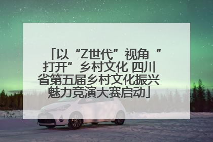 以“Z世代”视角“打开”乡村文化 四川省第五届乡村文化振兴魅力竞演大赛启动