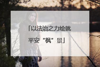 以法治之力绘就平安“枫”景