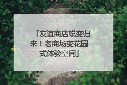 友谊商店蜕变归来！老商场变花园式体验空间