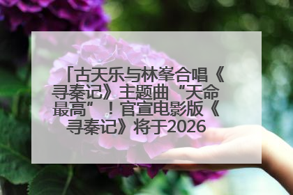 古天乐与林峯合唱《寻秦记》主题曲“天命最高”！官宣电影版《寻秦记》将于2026年元旦上映