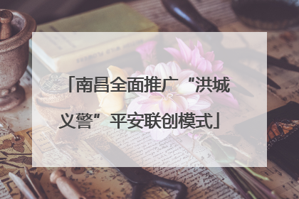 南昌全面推广“洪城义警”平安联创模式