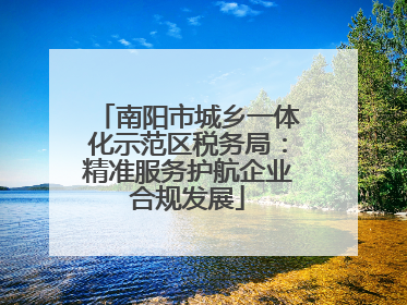 南阳市城乡一体化示范区税务局：精准服务护航企业合规发展