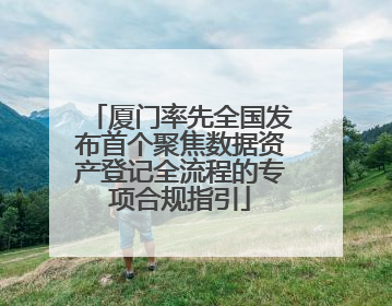 厦门率先全国发布首个聚焦数据资产登记全流程的专项合规指引