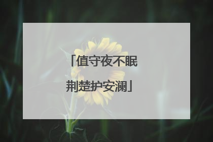 值守夜不眠 荆楚护安澜