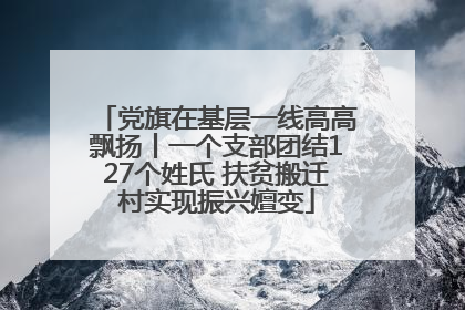 党旗在基层一线高高飘扬丨一个支部团结127个姓氏 扶贫搬迁村实现振兴嬗变