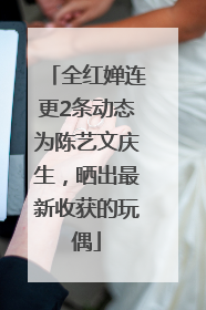 全红婵连更2条动态为陈艺文庆生，晒出最新收获的玩偶