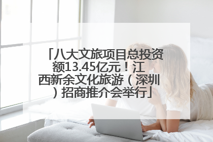 八大文旅项目总投资额13.45亿元！江西新余文化旅游（深圳）招商推介会举行