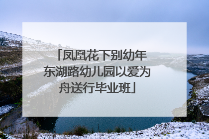 凤凰花下别幼年 东湖路幼儿园以爱为舟送行毕业班