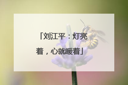 刘江平：灯亮着，心就暖着