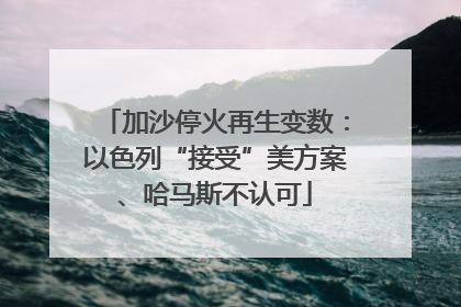 加沙停火再生变数：以色列“接受”美方案、哈马斯不认可