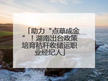 助力“点草成金”！湖南出台政策培育秸秆收储运职业经纪人