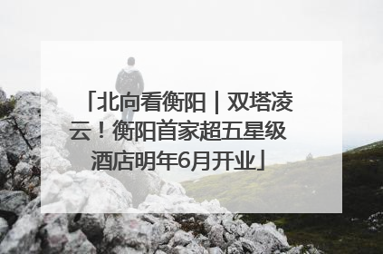北向看衡阳｜双塔凌云！衡阳首家超五星级酒店明年6月开业