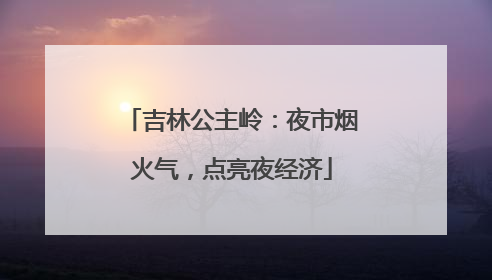 吉林公主岭：夜市烟火气，点亮夜经济