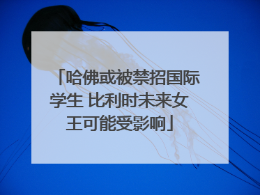 哈佛或被禁招国际学生 比利时未来女王可能受影响