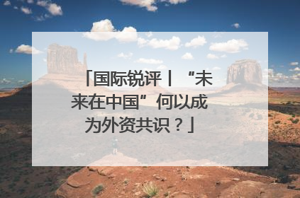 国际锐评丨“未来在中国”何以成为外资共识？