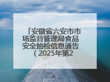 安徽省六安市市场监督管理局食品安全抽检信息通告（2025年第22期）