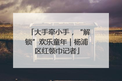 大手牵小手，“解锁”欢乐童年｜杨浦区红领巾记者